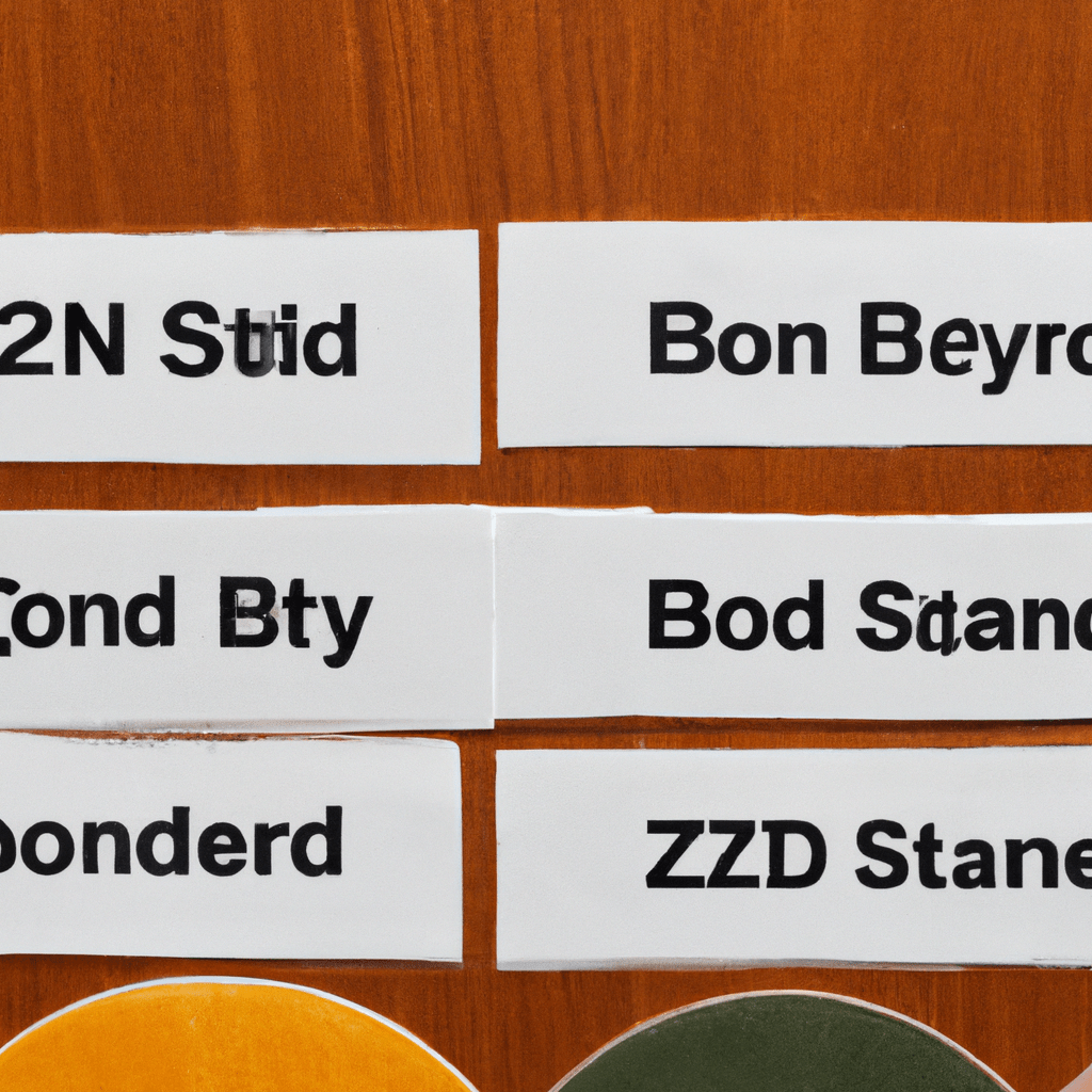 2 - [A photo of a diverse selection of bond types, representing the various options available for investors.]. Canon 50 mm f/1.8. No text.. Sigma 85 mm f/1.4. No text.