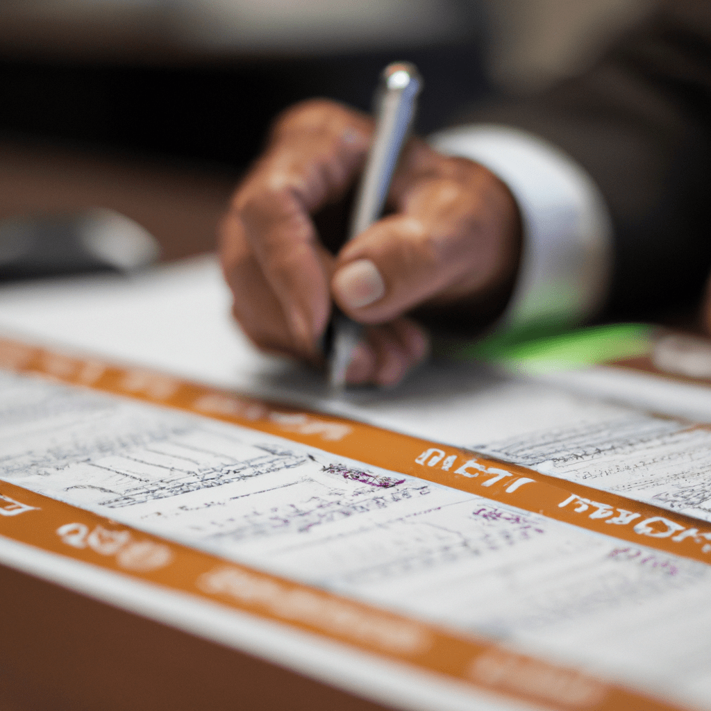 A picture of a financial advisor using a bond investment calendar to strategize for their clients. Sigma 85 mm f/1.4. No text.. Sigma 85 mm f/1.4. No text.
