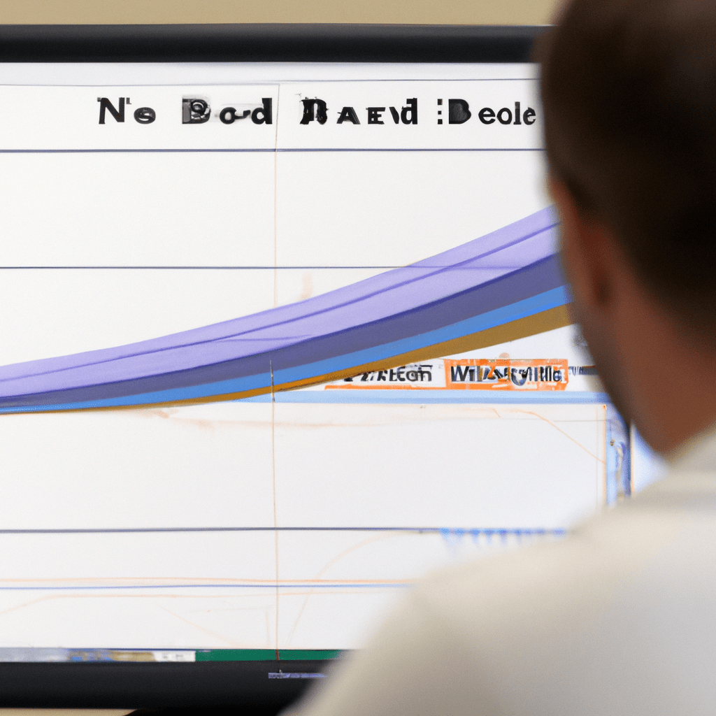 A person examining bond rates and market volatility on a computer screen. Sigma 85 mm f/1.4. No text.. Sigma 85 mm f/1.4. No text.