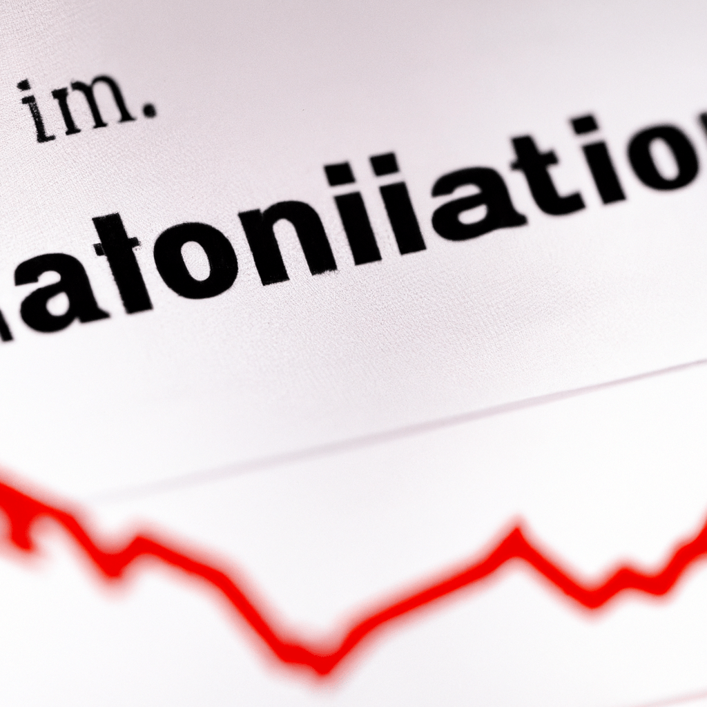 A close-up photo of a rising inflation chart, symbolizing the impact of inflation risk on bond investments. Invest wisely to combat devaluation.. Sigma 85 mm f/1.4. No text.